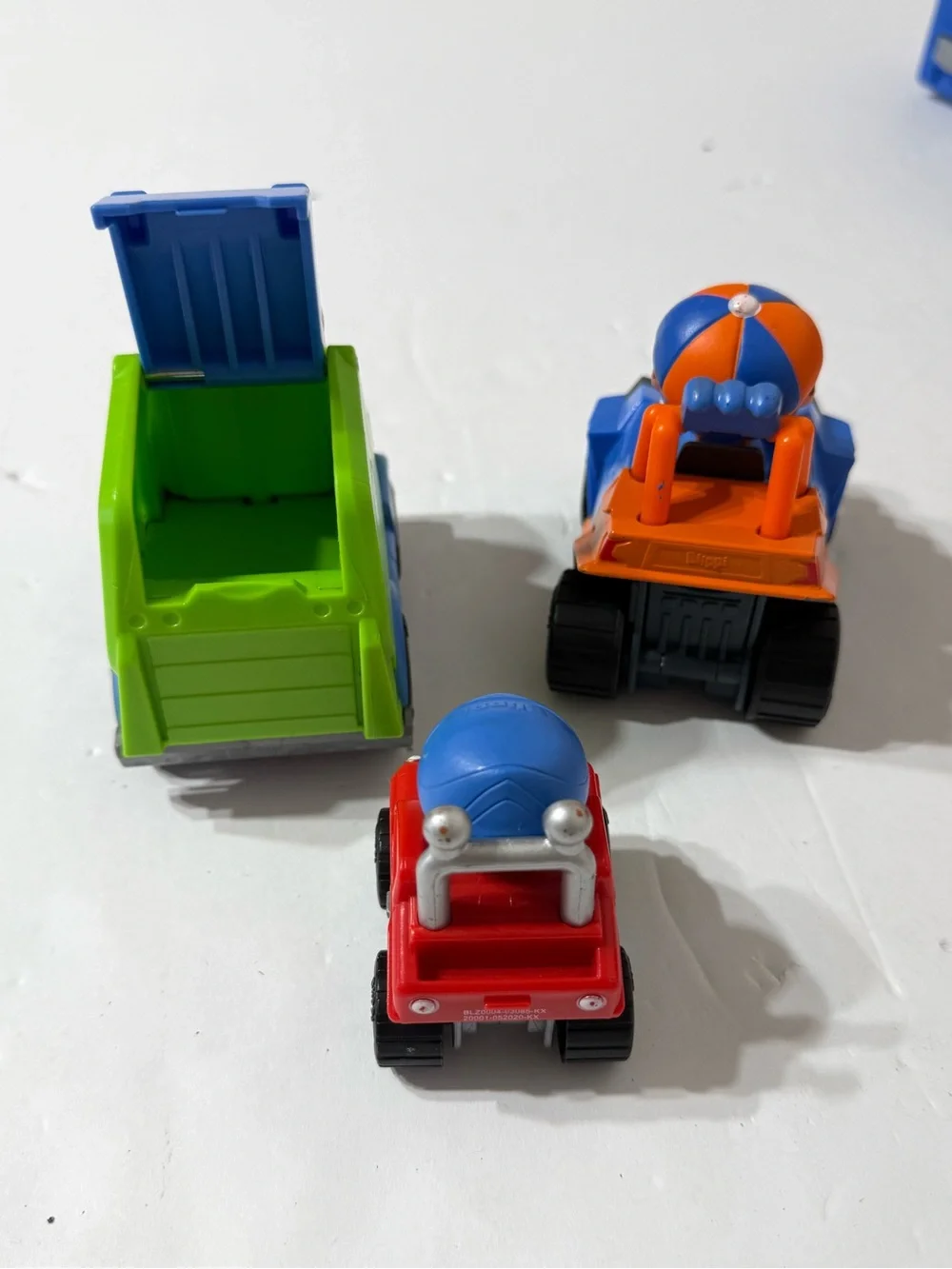 Blippi Talking Garbage Truck, Fire truck, & RARE Excavator w/ 3 Mini Cars